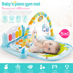 Музыкальная универсальная игрушка для спортзала для новорожденных, пианино, Amazon, дистанционное управление