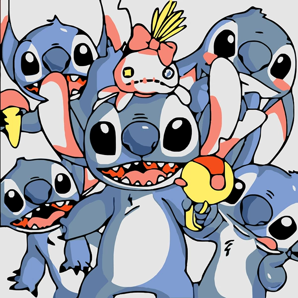 Stitch pile of music