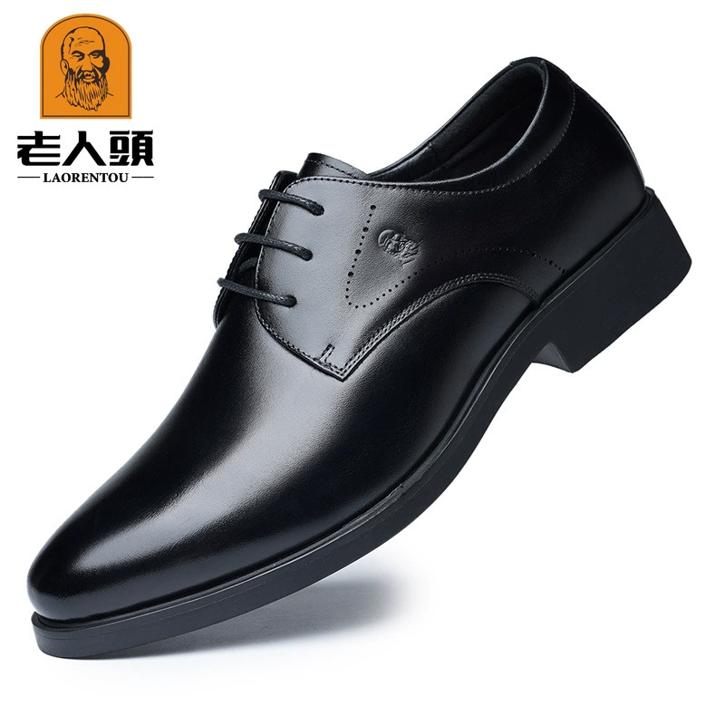Мужская обувь для увеличения внутренней высоты головы старика, осенняя деловая модельная обувь для невидимого роста, Мужская Свадебная обувь для жениха из воловьей кожи 22801