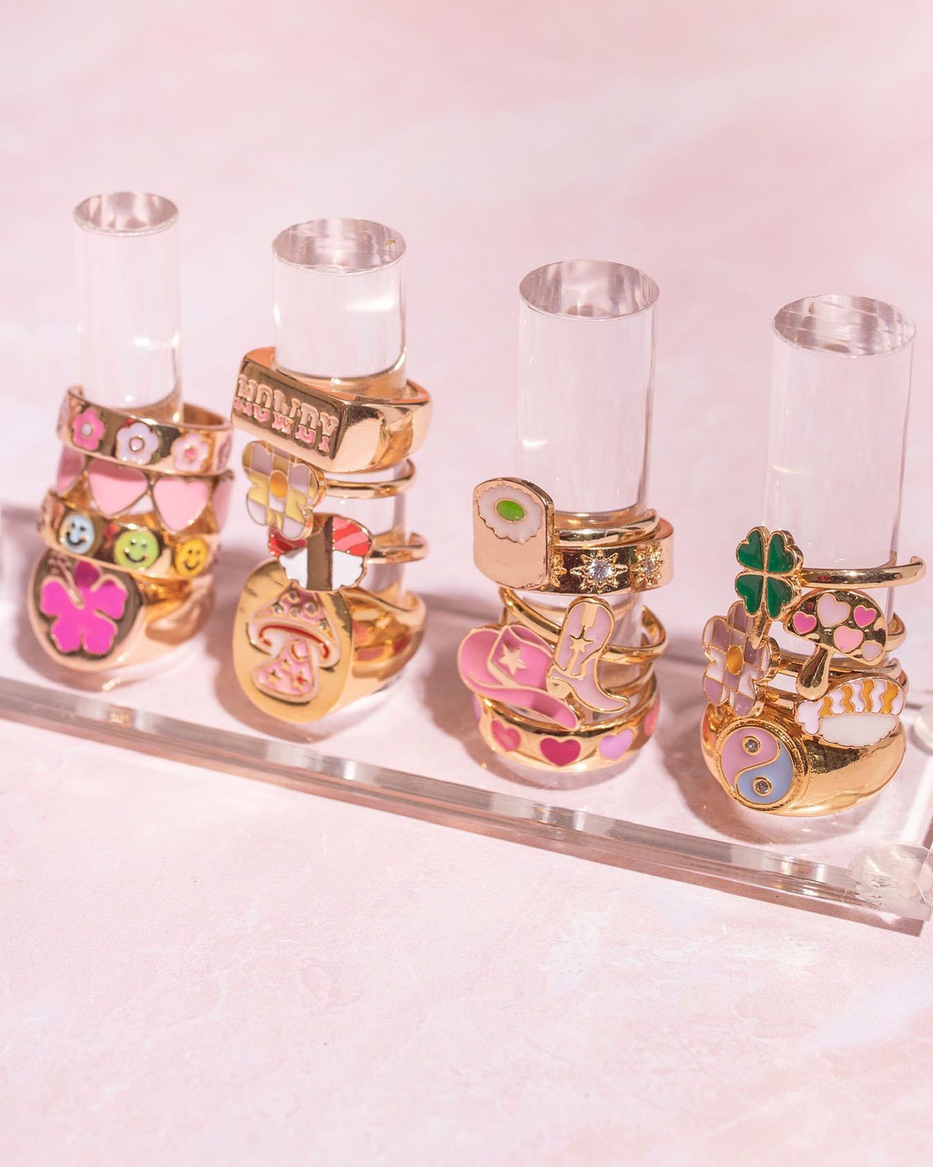 Fashion Leaves Cherry Heart Shape Copper Open Ring