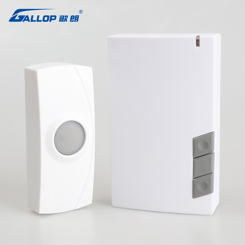 无线门铃家用智能远距离一拖一拖二防水遥控电池门铃外贸无线门铃