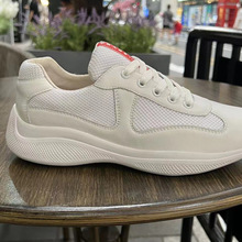 欧美高端正版男鞋牛皮p家休闲运动鞋厚底商务网面大牌户外小白鞋