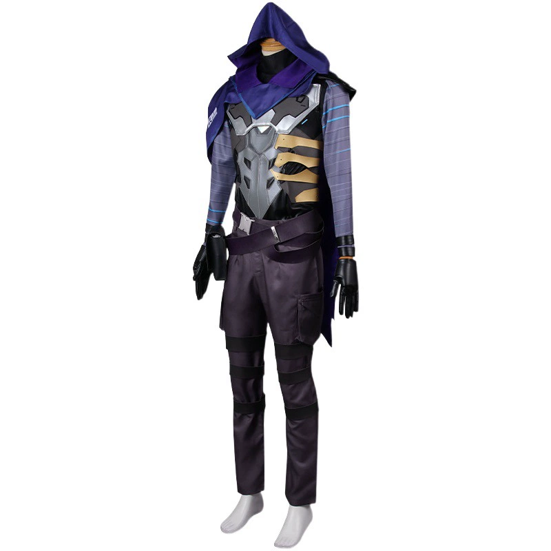 Valorant Fearless Contract Shadow (Omen)cos Одежда в наличии Бесплатная доставка