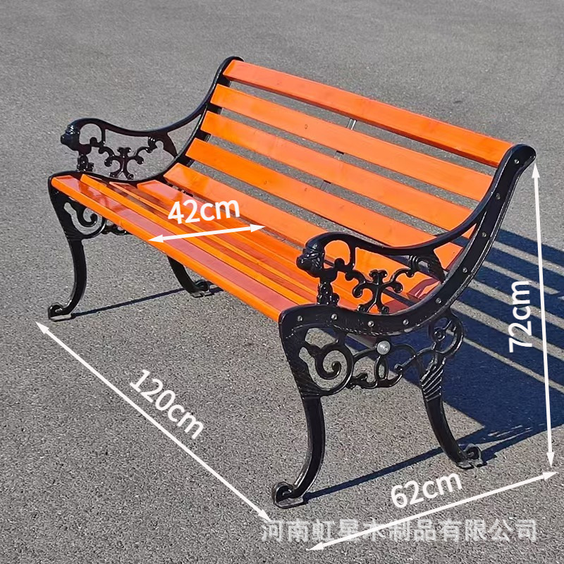 silla de parque silla larga al aire libre banco al aire libre patio asiento de ocio anticorrosión madera sólida plástico madera forjada silla de fila respaldada image 19