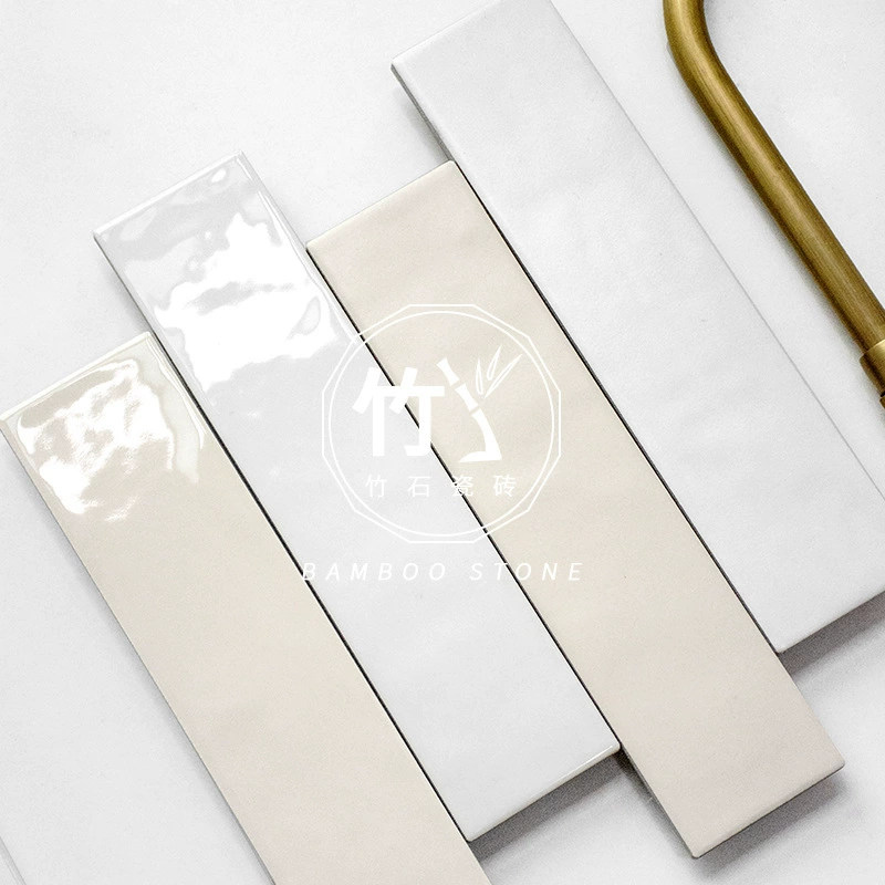 Гуандун Фошань кремовые длинные ручной работы кирпичные плитки с волнистым узором для стен в ресторанах, барах, кухнях и ванных комнатах