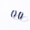 Zirconium, earrings, fashionable advanced small design accessory, light luxury style, bright catchy style