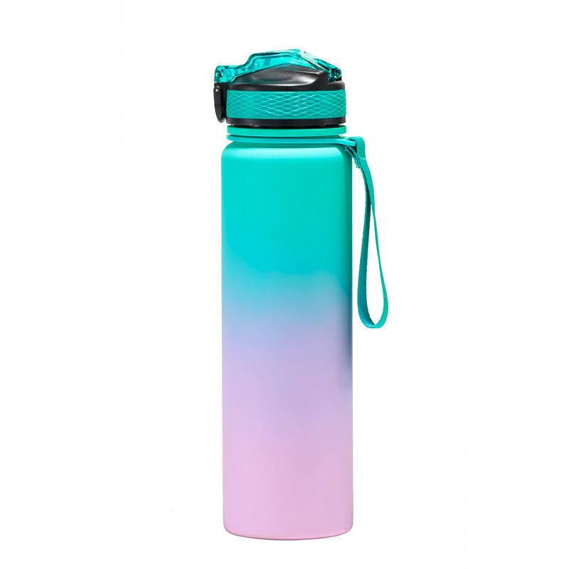 Cross-border Deportes hervidor de agua de plástico taza de gran capacidad de rebote cubierta de paja SK Amazon PC regalo caliente Espacio Taza