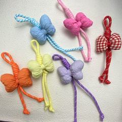 手机挂绳彩色手工挂绳蝴蝶结包包挂饰小清新高级感包包挂件配件