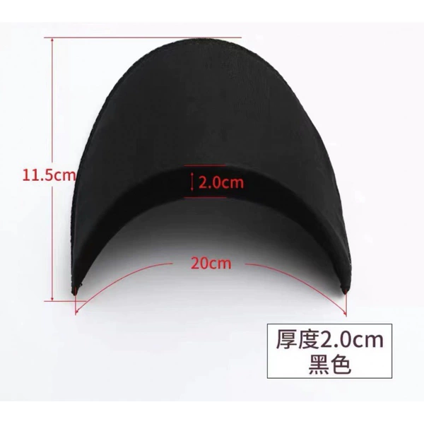 2.0 cm (black) a pair of shoulder pads