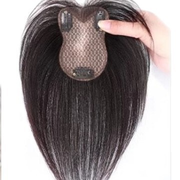 女性用ウィッグ、人毛増毛、ふわふわ、高頭頂、額、白髪をカバーするエッジレス、自然で跡のない頭頂部の増毛|undefined