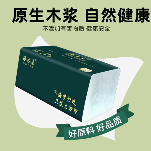 Increased thickness and size toilet paper roll, whole box, household large size tissue paper