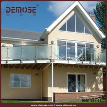 无立柱栏杆 阳台楼梯地槽玻璃栏杆 无框玻璃栏杆户外防撞