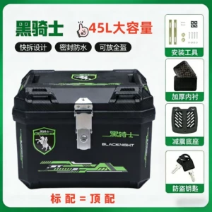 Electric Vehicle Trunk, Large-Capacity Delivery Box, Rider Equipment, Sealed Waterproof Outdoor Thickened Universal Motorcycle Trunk