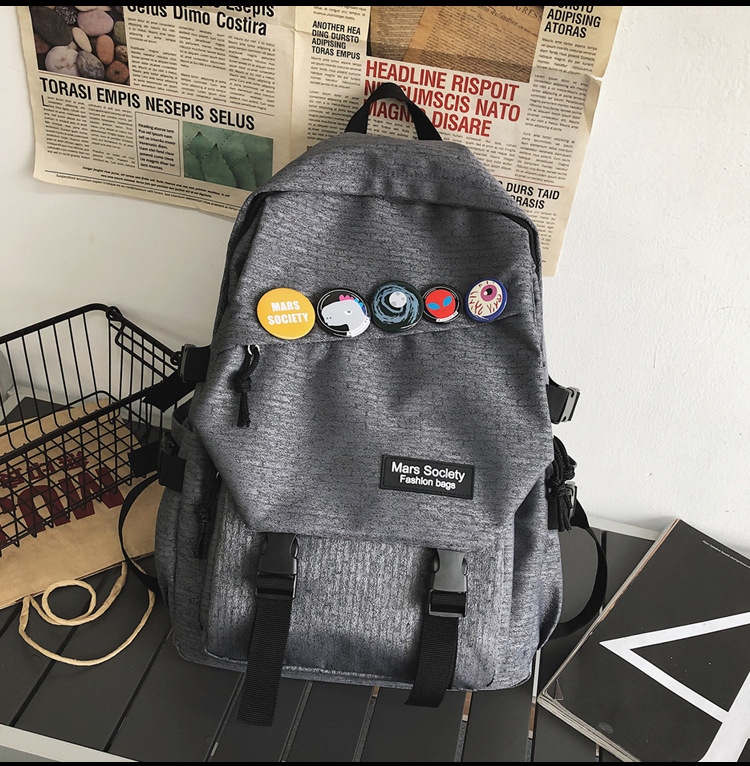 Mochila Casual Coreana Simple De Gran Capacidad display picture 1