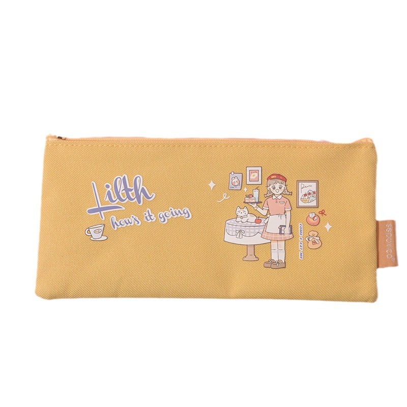 Bolsa con cremallera de tela Oxford "Familia Tuanzi" de SPVEGA - Tamaño B6 - Para almacenar papelería y accesorios