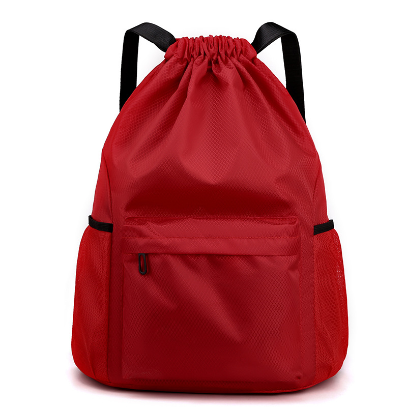 Bolsillo de paquete personalizado mochila de cuerda simple mochila de separación seca y húmeda bolsa deportiva impermeable bolsa de baloncesto de acondicionamiento físico