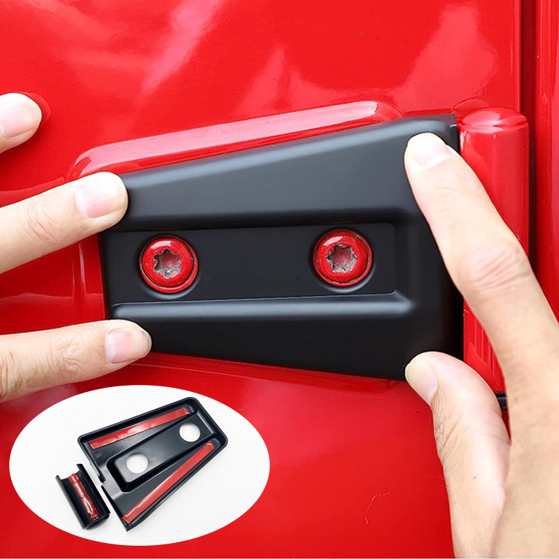 For Jeep Wrangler 4 Door 2 Door Hinge Cover Off-Road Hinge Protector Car Door Decorative Cover Car Modification 