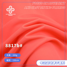 现货200g锦纶高弹裸感双面布弹力莱卡面料 泳衣防晒潜水舞蹈布料