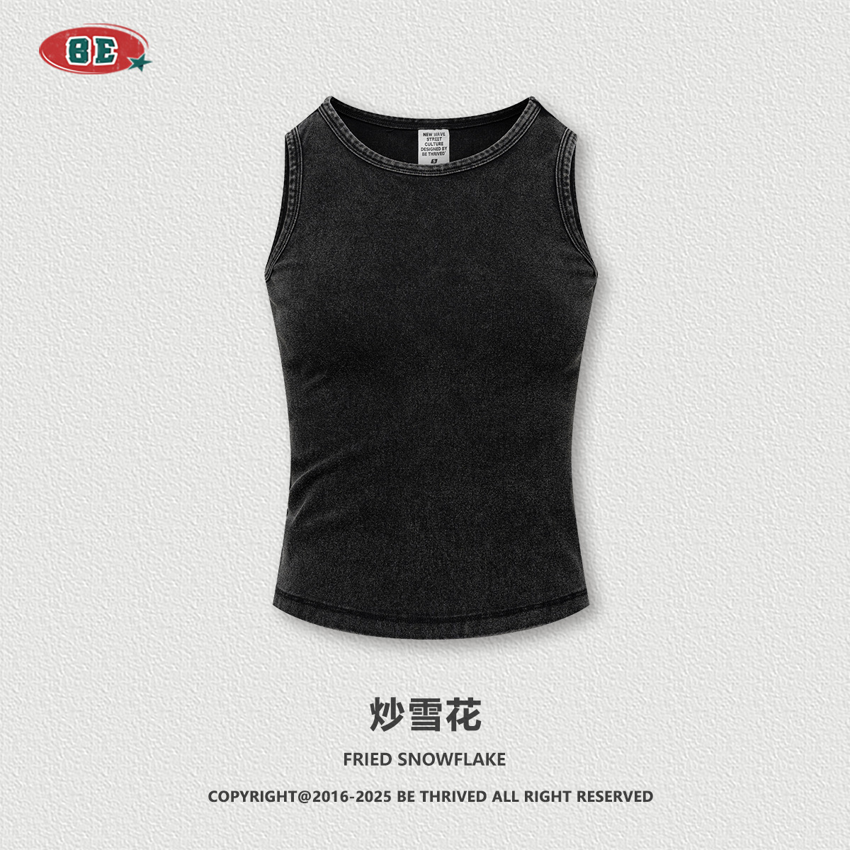 BE ropa de mujer | 2025 verano europeo y americano ropa de mujer gorda chaleco de fondo ropa exterior dulce y picante delgado delgado sin mangas camiseta mujer image 9