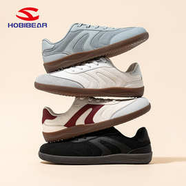 HOBIBEAR宽头鞋男鞋阿甘鞋25春秋休闲轻便滑板鞋运动鞋一件代发