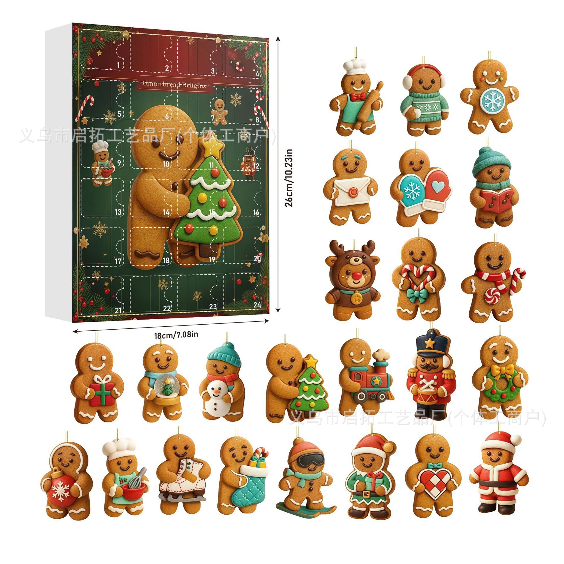 Calendario de Adviento Navideño de Cajas Sorpresa de Acrílico, Interactivo, para Navidad y Fiestas