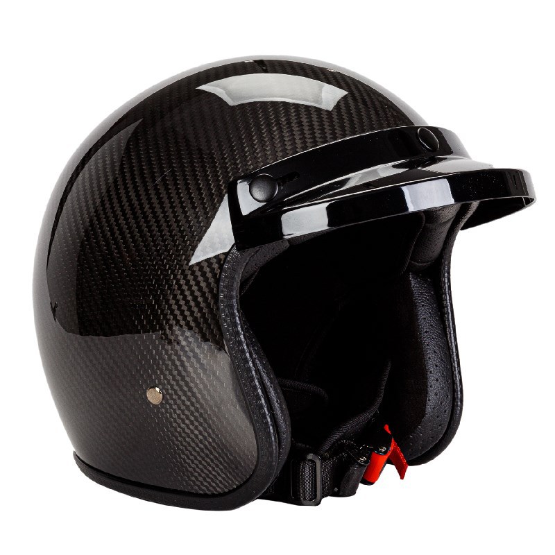 3/4 Kask motocyklowy Kask z włókna węglowego Kask motocyklowy_voghion.com