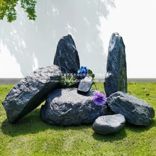 空心假山石庭院玻璃钢售楼部装饰景观小品橱窗园林石头造景组合一