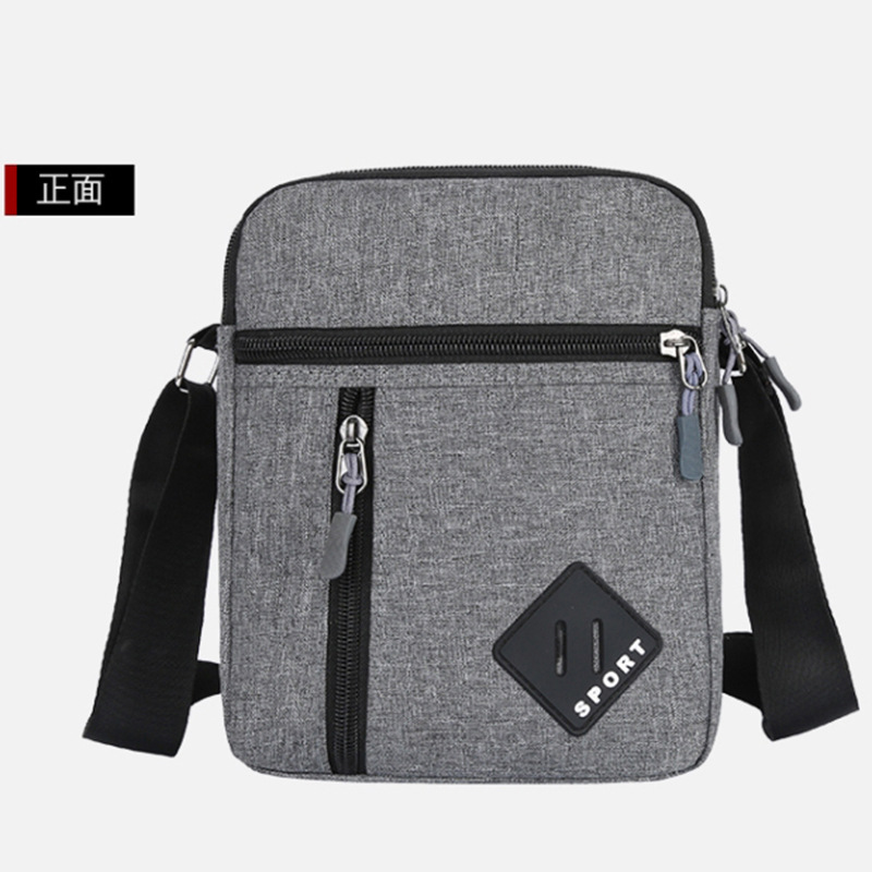 Bolso de pecho simple de tela Oxford al por mayor de fábrica, bolso de hombro informal para exteriores transfronterizo para hombre, nuevo bolso cruzado portátil para hombre