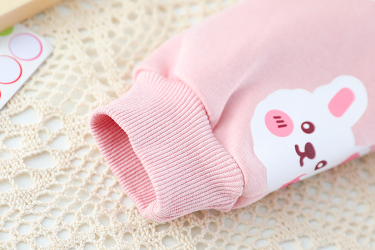 Completo in pile cartoon per bambina set invernale due pezzi_voghion.com