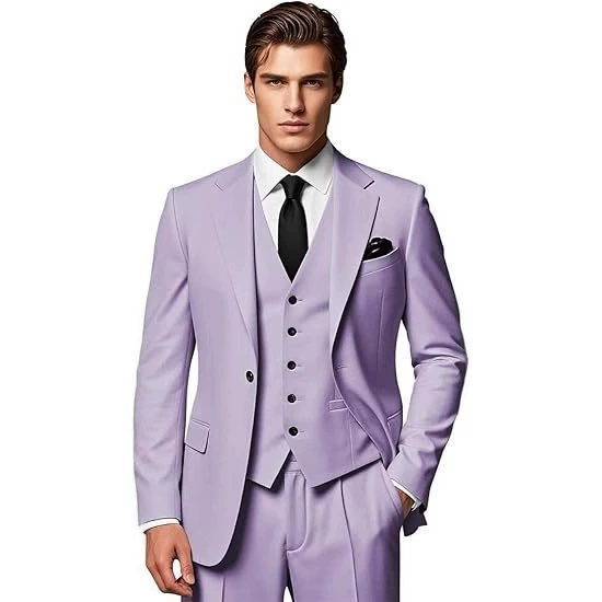 Набор, классический костюм, европейский стиль, набор из 3 предметов, slim fit