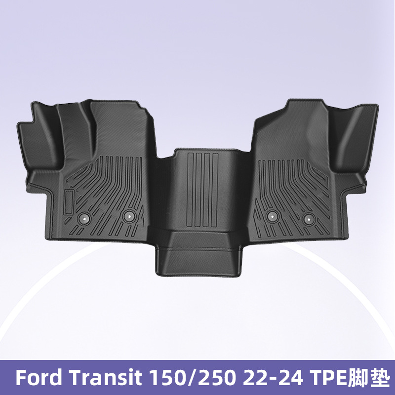 Para Ford Transit 150/250 2022-2024 3D para todo clima material TPE almohadilla de pie