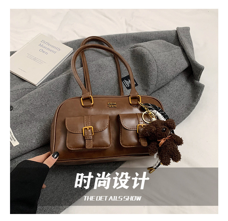 Fashionable and casual underarm bag for women, new autumn/Winter 2025, trendy and versatile, multi-pocket single-shoulder bag, high-end handbag Specification drawing