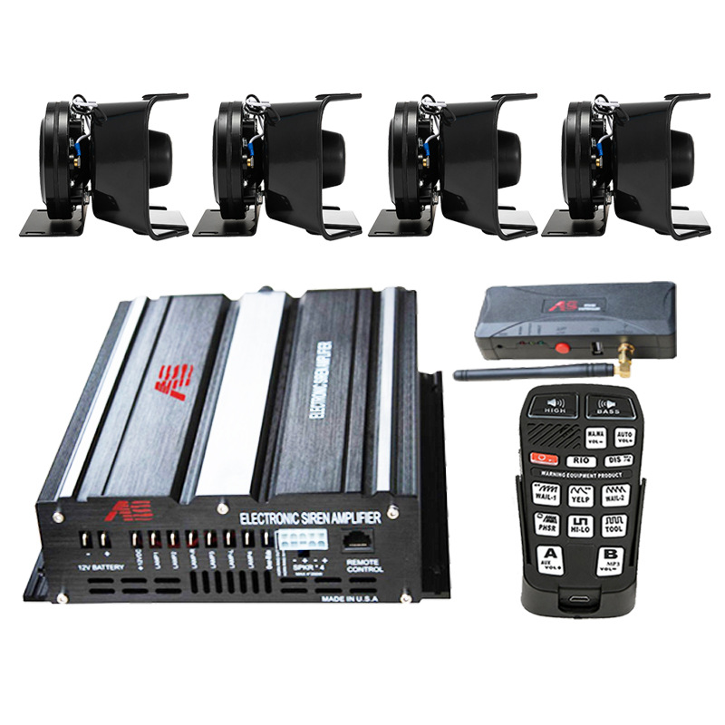 Wireless siren horn amplifier, loudspeaker, high-frequency speaker, 1200W alarm, A10R5-2 + square horn