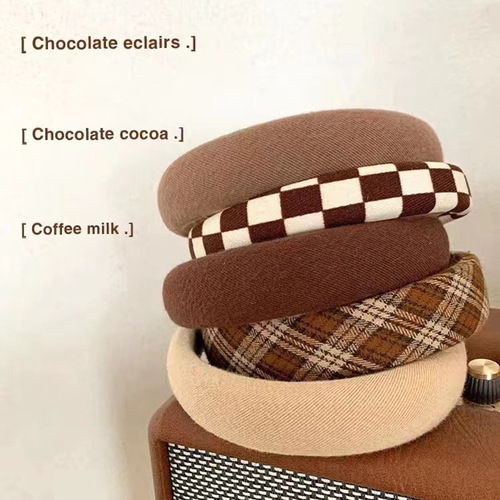 Sponge high skull headband women's face wash headband retro French wide-brimmed hair accessories hair bundles pressed hairpin headwear wholesale