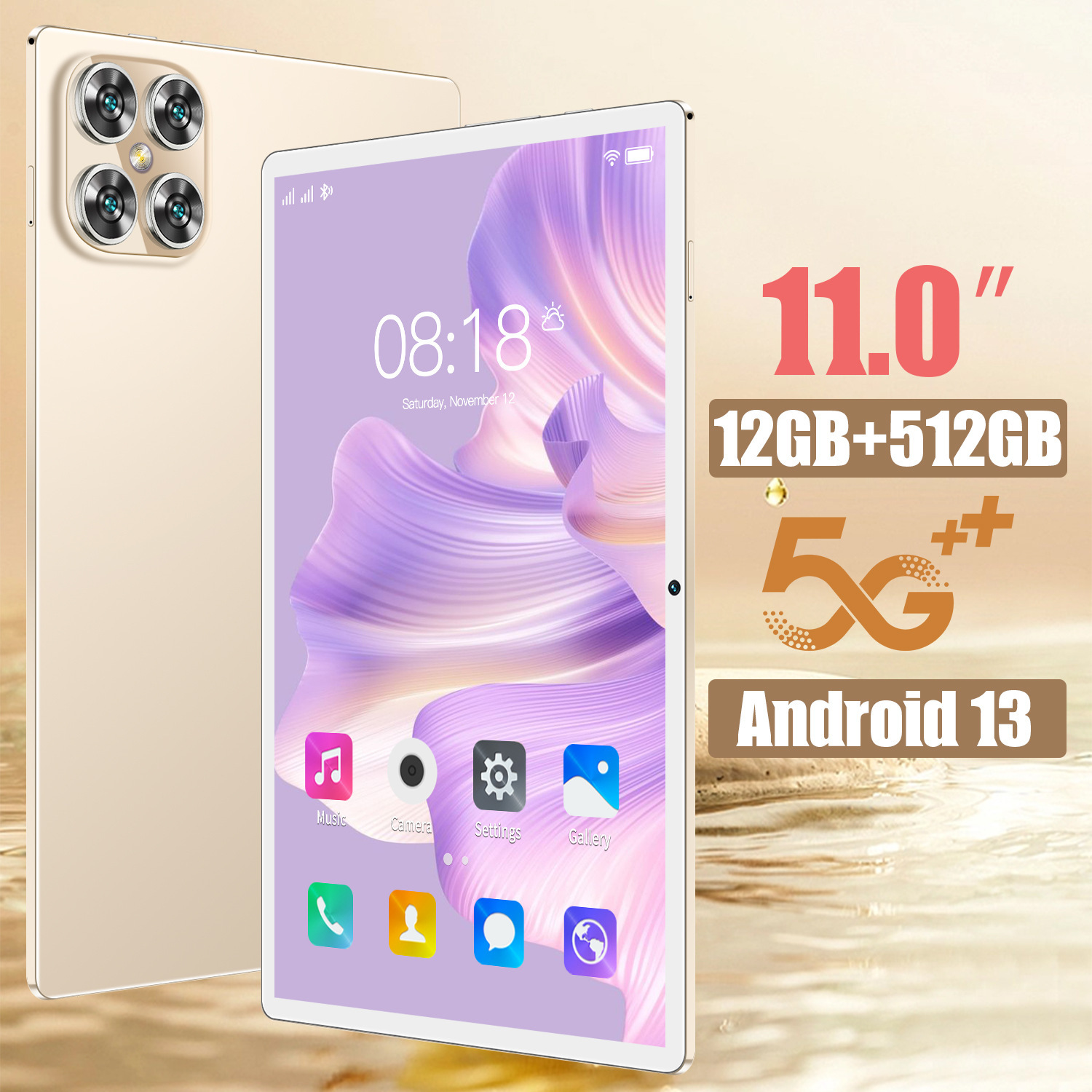 New 10.1inch Smart Android Tablet Cross-Border Single Android 15 Dual Sim Dual Standby Octa-Core