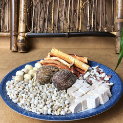 Five Finger Milk Tea and Fu Ling Soup Base Pack, Guangdong Stewed Soup Materials, Euryale Seed and Coix Seed Ingredients Soup Base Pack, Wholesale, One Piece Shipping