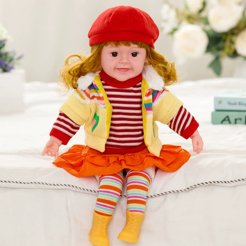 Speaking smart doll, realistic toy from soft rubber