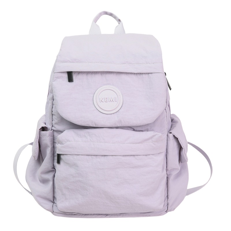 Casual, ligero y de gran capacidad, mochila para niños y niñas, mochila simple de color sólido para estudiantes de primaria, nueva mochila infantil transfronteriza