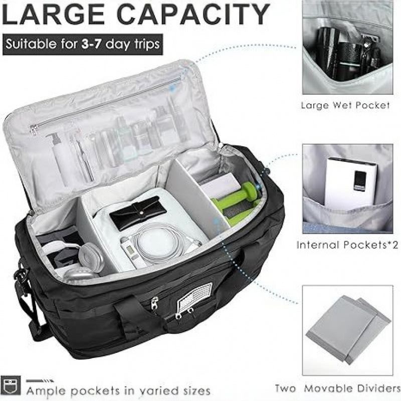Bolsa de almacenamiento de camuflaje de gran capacidad mochila diagonal portátil al aire libre 600D bolso deportivo Oxford 106L