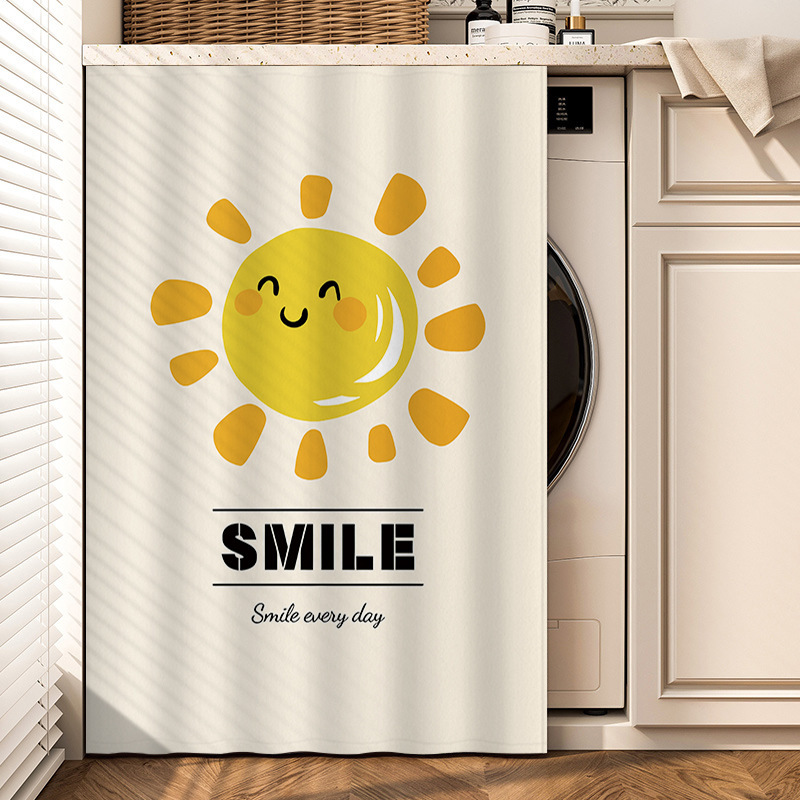 Drum Washing Machine Curtain Waterproof Dustproof Sunshade Balcony Sunshade Cover Laundry Table Cabinet Cover Curtain