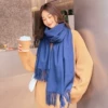 Plush 300g 200*70CM0 denim blue