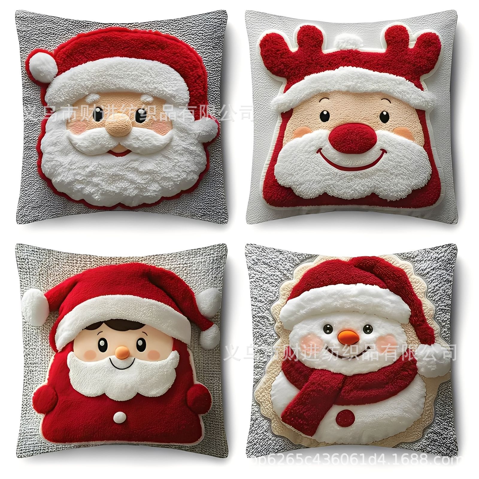 Transfronterizo Temu nueva combinación de Navidad abrazo funda de almohada Amazon casa sofá decoración cojín funda de almohada al por mayor image 9