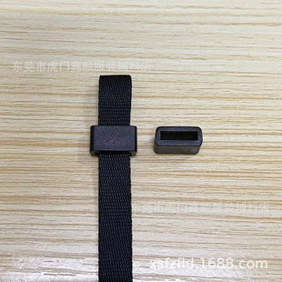 Factory spot 3 points plastic lanyard square buckle 1.1cm plastic square buckle webbing adjustment buckle camera hanging belt rubber buckle