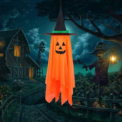 ハロウィーン装飾道具幽霊かわいい吊り鬼帽掛け飾り場所配置道具カボチャ呪術師帽