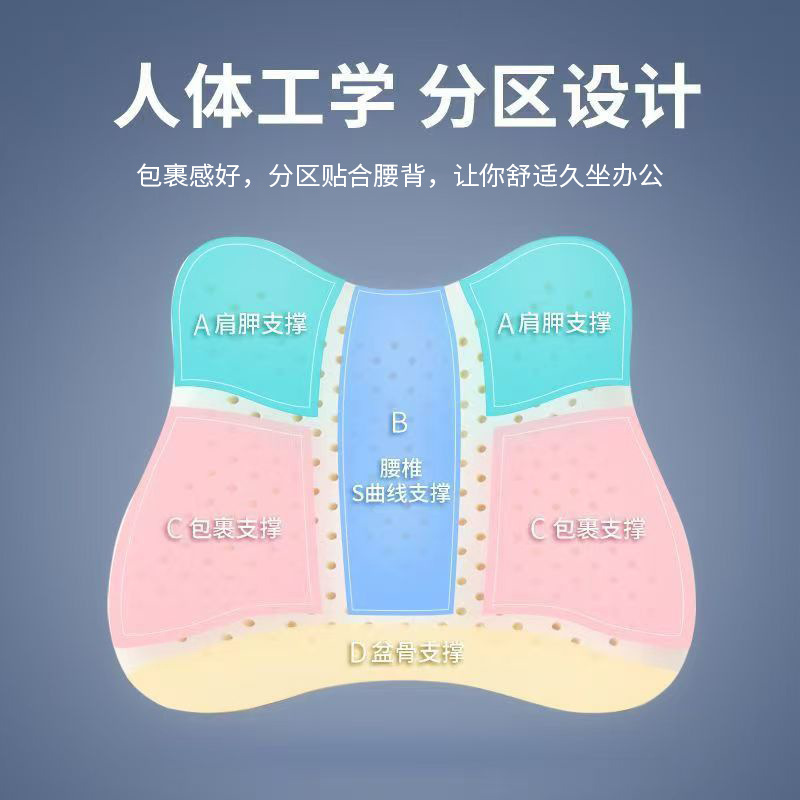 Lumbar Support Office Lumbar Cushion Seat Long-Term Sedentary Lumbar Support Artifact Pregnant Women Car Lumbar Cushion Memory Foam Back Cushion