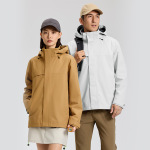 RC09-摇粒绒内胆全热封三合一冲锋衣男女 户外防泼水工作服定 制