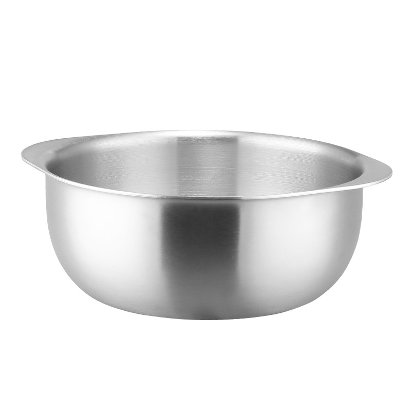 Yego304 tazón de acero inoxidable tazón de ensalada espesado mariscos tazón de sopa de sopa de cocina de cocina de doble oreja no pegajoso horno magnético adecuado