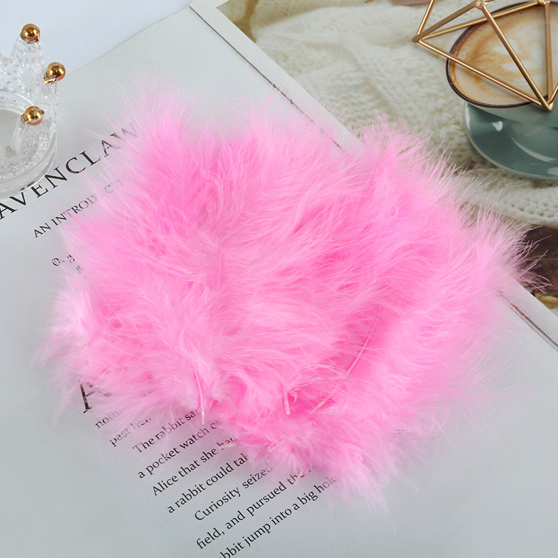 Pelotas de pavo, plumas de terciopelo de cola afilada, plumas de colores, Dreamnet, plumas, plumas, luces de plumas, bolas de olas, plumas, venta al por mayor transfronteriza