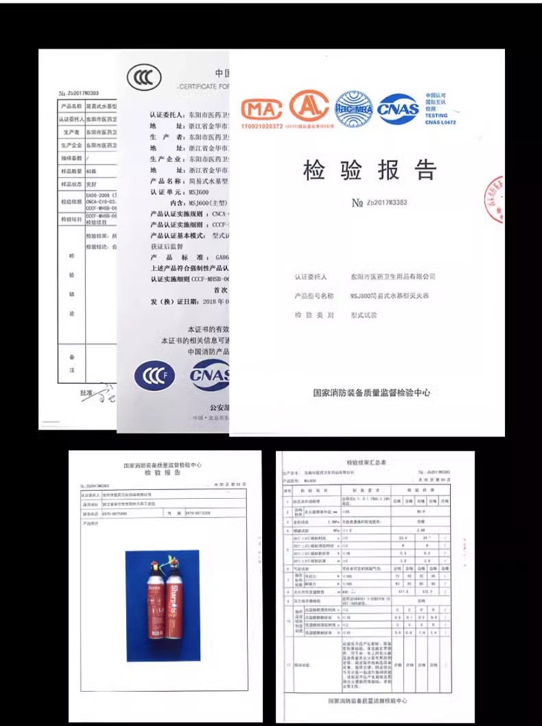 Car-Mounted Fire Extinguisher for Home Use, New Explosion-Proof Model for Private Cars, Water-Based, High-Temperature Resistant, Small Portable for Car Interior, Annual Inspection