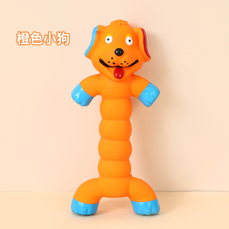 Transfronterizo perro sonido juguete peluche francés cubo diente limpieza molar látex mordedura resistente suministros para mascotas auto-Hola perro juguete
